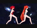 【MMD】月向うまでのトラベル【重音テト　波音リツ】