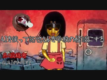 AIを使って学校の怪談にする.終
