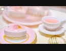 【粘土】簡単！100均材料だけでミニチュアの桜レアチーズケーキを作ってみた【ミニチュアフード】DIY Miniature polymer Clay Tutorial