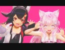 【大こよ神で】アニマル踊ってもらったよ（本人音源両耳化）【MMDホロライブ 大神ミオ/博衣こより】