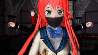 【MMD】黒い(マスクの)三連星が放つwave【動画配布】