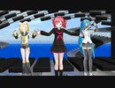[MMD]Lat式ミク・リン・テト(シグナルズ)　衣装バラバラ版『プラチナ』 in DANCEROID Ver