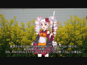 お目覚めついなちゃん（3月26日）
