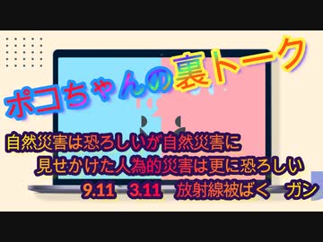 自然災害と人為的災害9.11と3.11の共通点は放射線被ばくとガン...