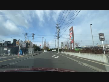 仙台近辺車載　169-9　地下鉄旭ヶ丘駅、安養寺、東仙台、フィレオせんだい宮の杜　2023　0121　マツダ２