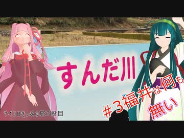 #3「すんだ川！福井には何もない…」茜ちゃんサイコロきっぷの旅3投目～石川、福井ゆるポタ輪行旅行～