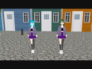 【MMDトリ「J」】朝長里美、小西岬でShake_it_Off