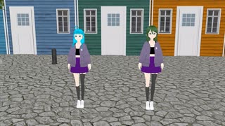 【MMDトリ「J」】朝長里美、小西岬でShake_it_Off