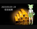 2023/03/20~24  １週間の収支結果　FX
