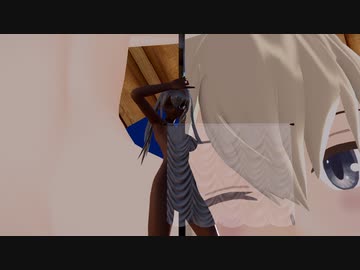 【Ray-mmd】グラーフ・ツェッペリンがカーテン越しでリリリリ★バーニングナイト