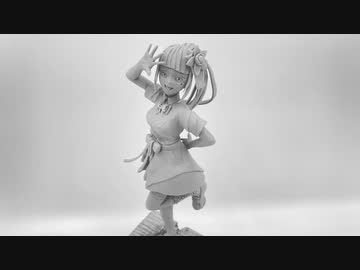 富士葵さんのフィギュアを粘土で作ってみた