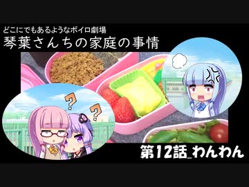 【VOICEROID劇場】琴葉さんちの家庭の事情　12話「わんわん」