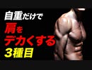 【筋トレ】自重だけで肩を鍛える 3種目  | ボディビルチャンピオンが解説【ビーレジェンド プロテイン】