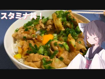 #129【丼】豚肉で元気モリモリ！スタミナ丼！【東北きりたん】