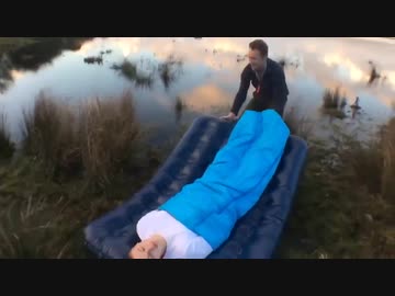 ホモと見る寝てる間に流されるドッキリ