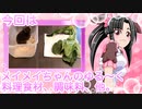メイメイちゃんのゆる〜く料理食材、調味料、他。今回は「ハムスターとほうれん草。」