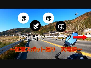 【ボイロ車載】ほぼほぼご近所ツーリング　その7～紅葉スポット巡り　天竜峡～【長野勢】