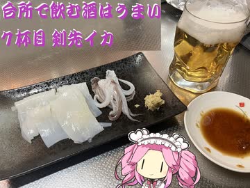 台所で飲む酒はうまい　7杯目　剣先イカ