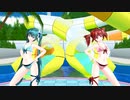 【めんぼう式まつり2023】【重音テト誕生祭2023】真夏のレターレインボー【MMD_めんぼう式改変ネギドリル(初音ミク、重音テト)】