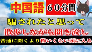 【中国語６０分リスニング】やれば分かる！散歩 聞き流しが最強_中国語ネイティブフレーズまとめ