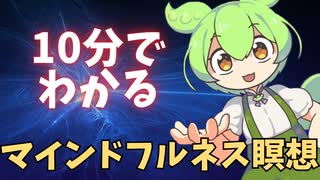 【ずんだもん】10分で分かるマインドフルネス瞑想解説　【四国めたん】