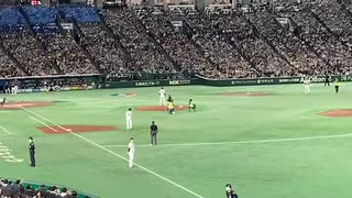 WBC侍ジャパンvsチェコ戦　佐々木朗希選手の投球練習　2023年3月11日