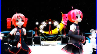 MMD、テト、計2人、で、テトテト・インザワンダーナイト