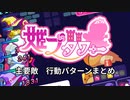姫プタワー　主要敵　行動パターンまとめ　※シーズン0