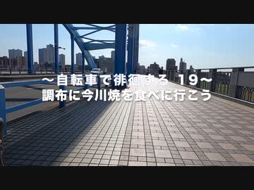 自転車で徘徊する 19 〜暑くなる前に今川焼を食べよう〜