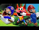 [Hobo Bros]クラッシュ・バンディクーデスランでSMG4 vs マリオ[GMOD]