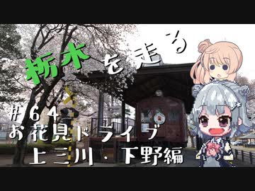 【CeVIO車載】栃木を走る#64　お花見ドライブ 上三川＆下野編