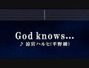 カラオケ♬ God knows...  - 涼宮ハルヒ (平野綾) 【ガイドメロディなし】 インスト, 歌詞