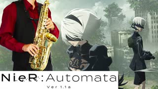 サックスで「escalate」(NieR:Automata Ver1.1a)を吹いてみた