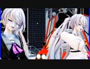 MMD、ミク、計2人、で、発条少女時計