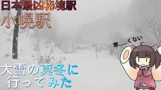 【JR北海道室蘭本線】日本一の秘境駅　小幌駅に大雪の中行ってみたwith除雪のおっさんたち【東北きりたん】