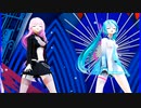 MMD、ルカ、ミク、計4人、で、少女未遂、再制作版