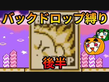 【カービィ 夢の泉】バックドロップ縛りをスマートに駆ける 後半【南瓜ぐてぃ】