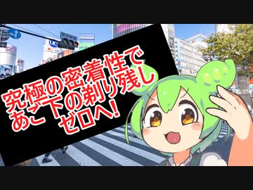 【ずんだもんBB素材+使用例】髭剃りのCMに出演するずんだもん