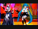MMD、ルカ、ミク、計2人、で、鎖の少女（オリジナル）