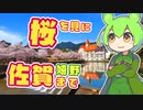 【桜の季節に圧倒的に映える温泉街】桜を見に佐賀まで#01　～嬉野温泉～【ずんだもん＆ずん子】