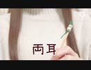 【声なし】雑な木の耳かき earpick ASMR no talking 音フェチ 片耳&両耳