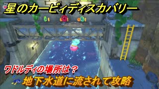 星のカービィディスカバリー 　地下水道に流されて攻略　ワドルディの場所は？　＃２１　【カービィディスカバ】