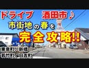 ドライブ動画　酒田市♪　市街地の春を完全攻略!!　車載動画　桜　花見　東泉町　新橋　若竹町　日吉町　日和山　三角公園