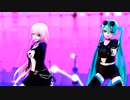 MMD、ルカ、ミク、計2人、で、YOASOBI「「セブンティーン」