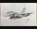 Jul. 2022 Pencil Drawing Dassault Rafale B 模写photo by USAF Capt. Jason Smith Public domain