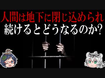 衝撃！人間は地下に閉じ込められ続けるとどうなるのか！？【ゆっくり解説】