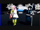 MMD、無一郎、蜜璃、炭治郎、禰豆子、計4人、で、絆ノ奇跡、再制作版