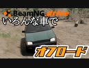 いろんな車のオフロード走行シーン(BeamNG.drive)