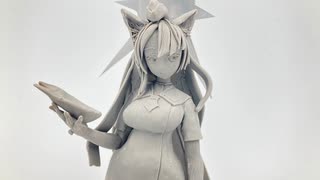 ブルアカのワカモのフィギュア作ってみた【オペレーター服ver】