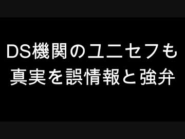 DS機関のユニセフも真実を誤情報と強弁